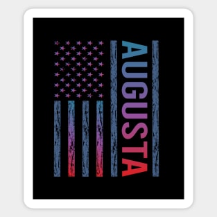 Blue Red Flag - Augusta Sticker